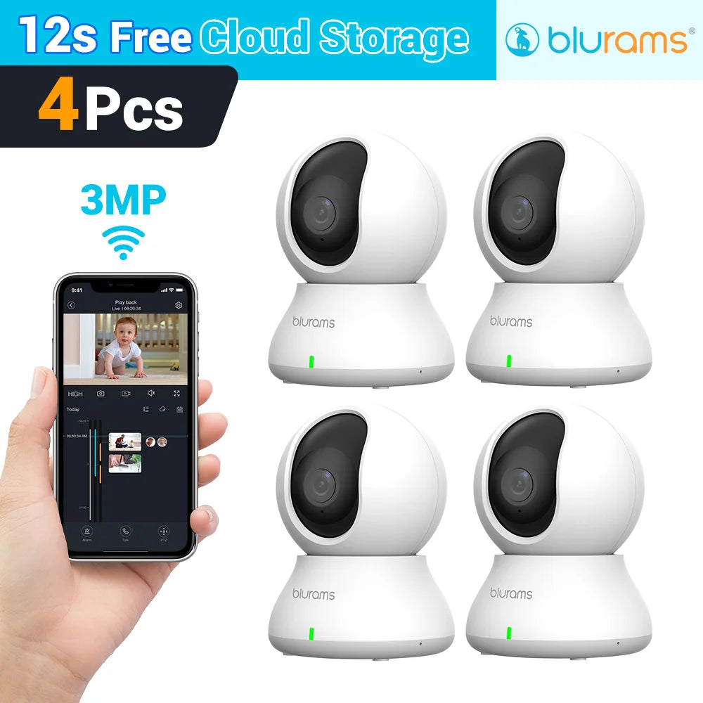 Baby Monitor Camera 2K HD Home Security Camera with Motion Detection and Two-Way Audio, Easy Setup, Clear Day & Night