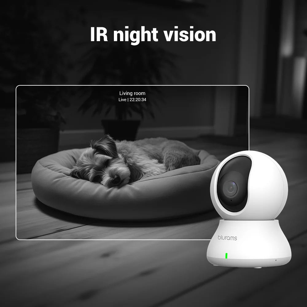 Baby Monitor Camera 2K HD Home Security Camera with Motion Detection and Two-Way Audio, Easy Setup, Clear Day & Night