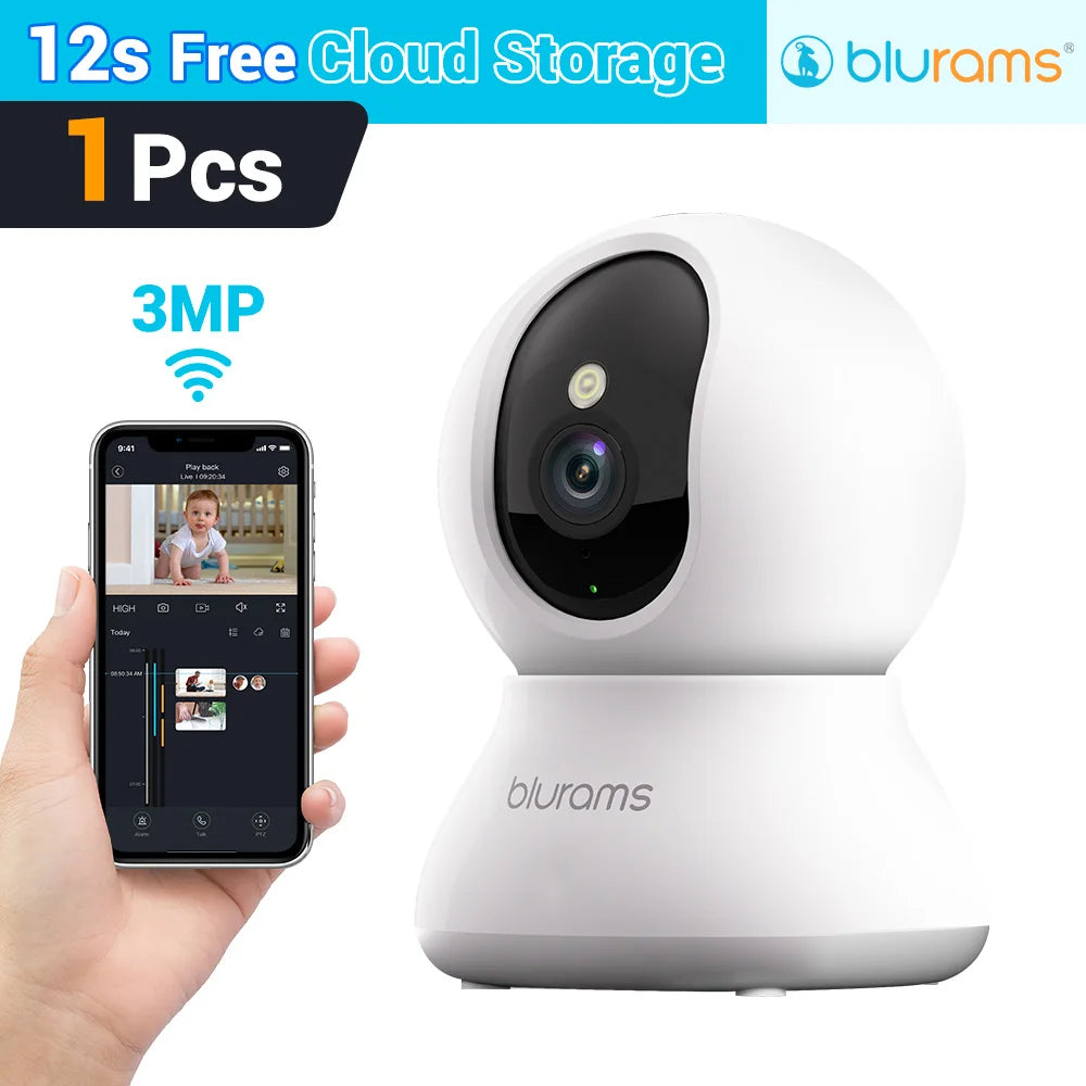 Baby Monitor Camera 2K HD Home Security Camera with Motion Detection and Two-Way Audio, Easy Setup, Clear Day & Night