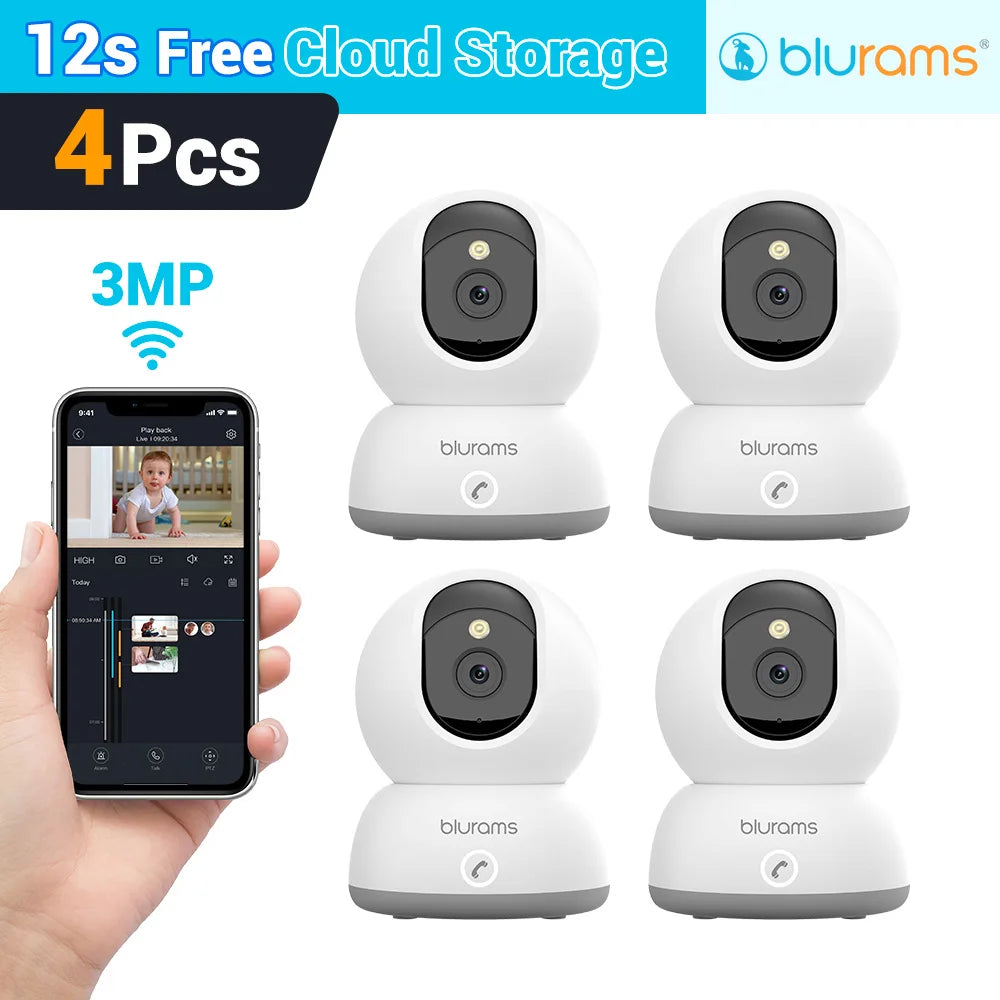 Baby Monitor Camera 2K HD Home Security Camera with Motion Detection and Two-Way Audio, Easy Setup, Clear Day & Night