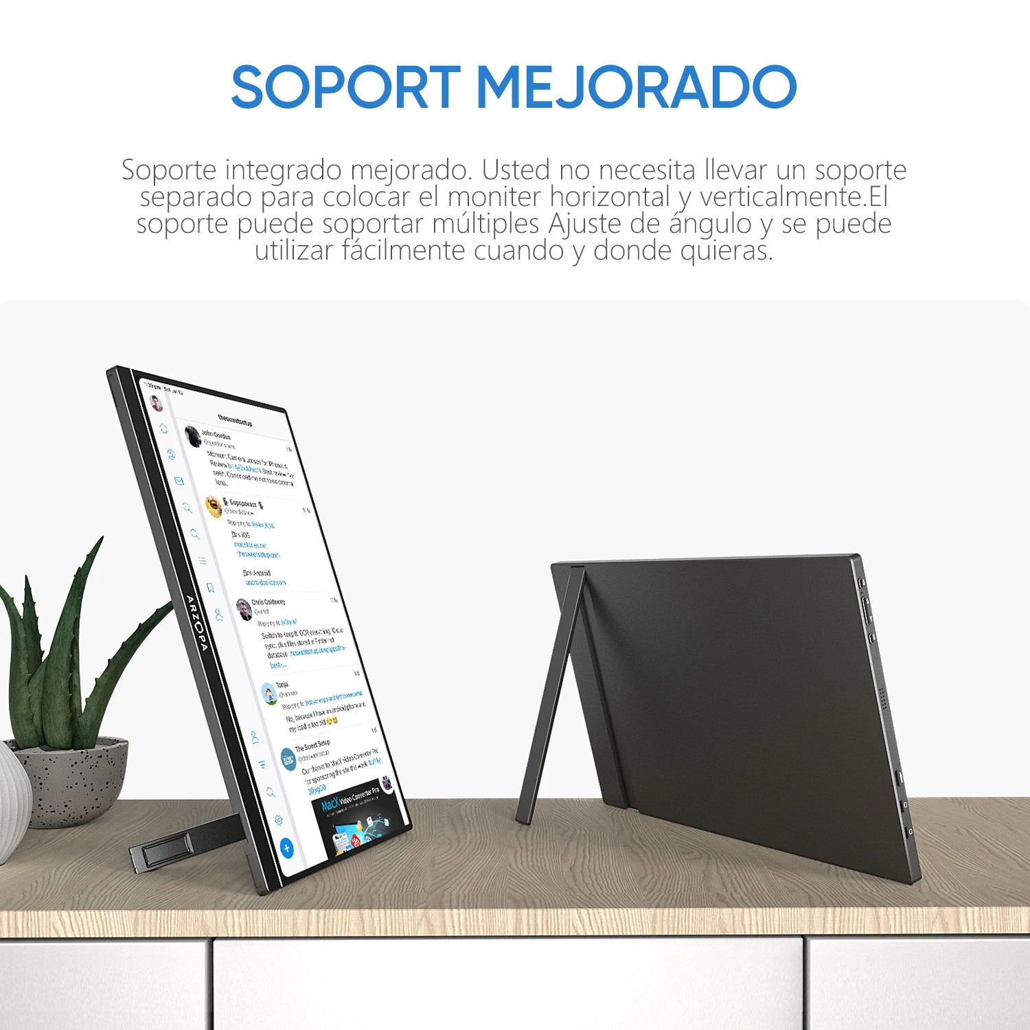 ARZOPA 17.3 FHD Portable Monitor 1080P External Display IPS Screen with USB C mini-HDMI Port for Laptop Mac PC Xbox PS Switch